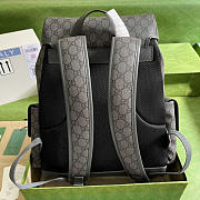 Gucci Ophidia GG Backpack Grey 40x24x16cm - 4