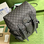 Gucci Ophidia GG Backpack Grey 40x24x16cm - 3