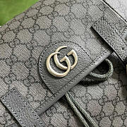 Gucci Ophidia GG Backpack Grey 40x24x16cm - 6