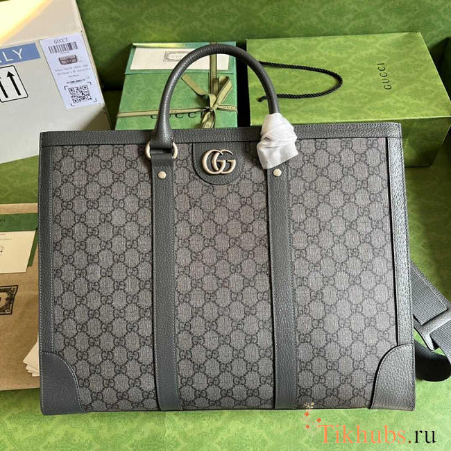 Gucci Ophidia Tote Bag In Grey 43x35x18.5cm - 1