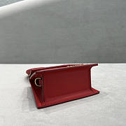 Jacquemes Le Chiquito Leather Bag Red 12x8x5cm - 5