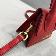 Jacquemes Le Chiquito Leather Bag Red 12x8x5cm - 3