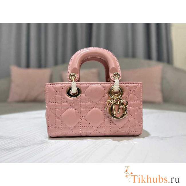 Dior Micro Lady D-Joy Bag Pink 16 x 9 x 5 cm - 1