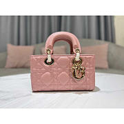 Dior Micro Lady D-Joy Bag Pink 16 x 9 x 5 cm - 1