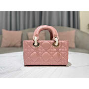 Dior Micro Lady D-Joy Bag Pink 16 x 9 x 5 cm - 3