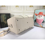 Gucci GG Print Embossed Duffle Bag White 44x28x24cm - 5