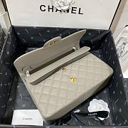 Chanel Flap Bag Jumbo Caviar Gray Gold 30cm - 4