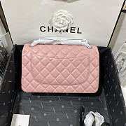 Chanel Flap Bag Jumbo Lambskin Silver Pink 30cm - 6