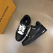 Louis Vuitton LV Black Trainer Sneakers - 5