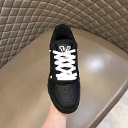 Louis Vuitton LV Black Trainer Sneakers - 4