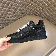 Louis Vuitton LV Black Trainer Sneakers - 3