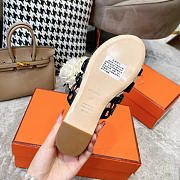 Hermes Espadrilles Ancone Sandals Black 02 - 6