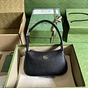 Gucci Aphrodite Shoulder Bag With Double G Black 21x12x4cm - 1