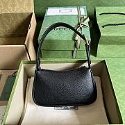 Gucci Aphrodite Shoulder Bag With Double G Black 21x12x4cm - 5