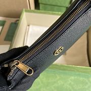 Gucci Aphrodite Shoulder Bag With Double G Black 21x12x4cm - 4