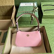 Gucci Aphrodite Shoulder Bag With Double G Light Pink 21x12x4cm - 1