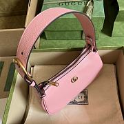 Gucci Aphrodite Shoulder Bag With Double G Light Pink 21x12x4cm - 5