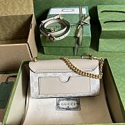 Gucci Padlock Mini Shoulder Bag Beige White 22x11.5x7.5cm - 4