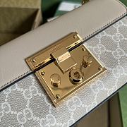 Gucci Padlock Mini Shoulder Bag Beige White 22x11.5x7.5cm - 5