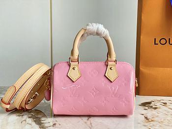 Louis Vuitton LV Nano Speedy Mochi Pink 16 x 10 x 7.5 cm