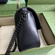 Gucci GG Marmont Matelassé Mini Shoulder Bag Black 18x15x8cm - 4