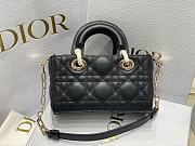 Dior Lady D-joy Bag Black 16x9x5cm - 2