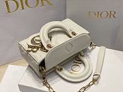 Dior Lady D-joy Bag White 16x9x5cm - 4