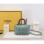 Fendi By The Way Mini Boston Bag Green 17x18x8cm - 1