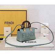 Fendi By The Way Mini Boston Bag Green 17x18x8cm - 6