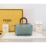 Fendi By The Way Mini Boston Bag Green 17x18x8cm - 3