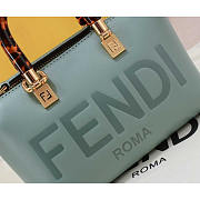 Fendi By The Way Mini Boston Bag Green 17x18x8cm - 2