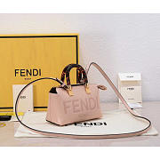 Fendi By The Way Mini Boston Bag Pink 17x18x8cm - 5