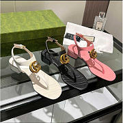 Gucci Women's Doule G Sandal 3 Colors - 1