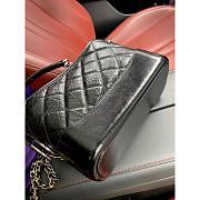 Chanel Gabrielle Hobo Bag Crocodile Calfskin Small Black 20x15x8cm - 5