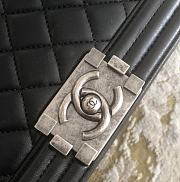 Chanel Leboy Lambskin Black Silver 30cm - 3