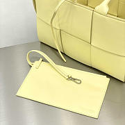 Bottega Veneta Arco Lambskin Leather Tote Bag Light Yellow 30x20x11.5cm - 6