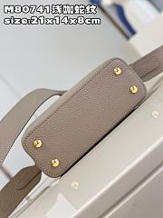 Louis Vuitton LV Capucines Mini Gray Crocodile Handle 21x14x8cm - 6