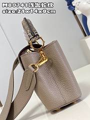 Louis Vuitton LV Capucines Mini Gray Crocodile Handle 21x14x8cm - 2