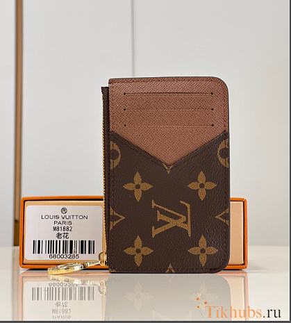 Louis Vuitton LV Romy Card Holder Brown 12x8x0.8cm - 1