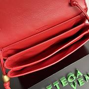 Bottega Veneta Trio Pouch On Strap Red 25x14.5x5cm - 2