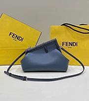 Fendi First Small Blue Python Leather Bag 26x9.5x18cm - 1