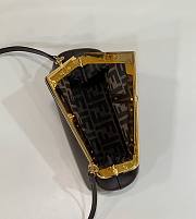 Fendi First Small Dark Brown Python Leather Bag 26x9.5x18cm - 4