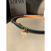 Loewe L Buckle Belt Black 1.5cm - 4