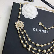 Chanel Long Necklace Gold Pearl - 2