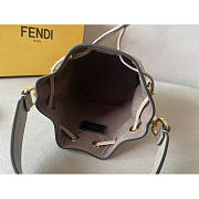 Fendi Mon Tresor Leather Mini Bag Grey 18x10x12cm - 3