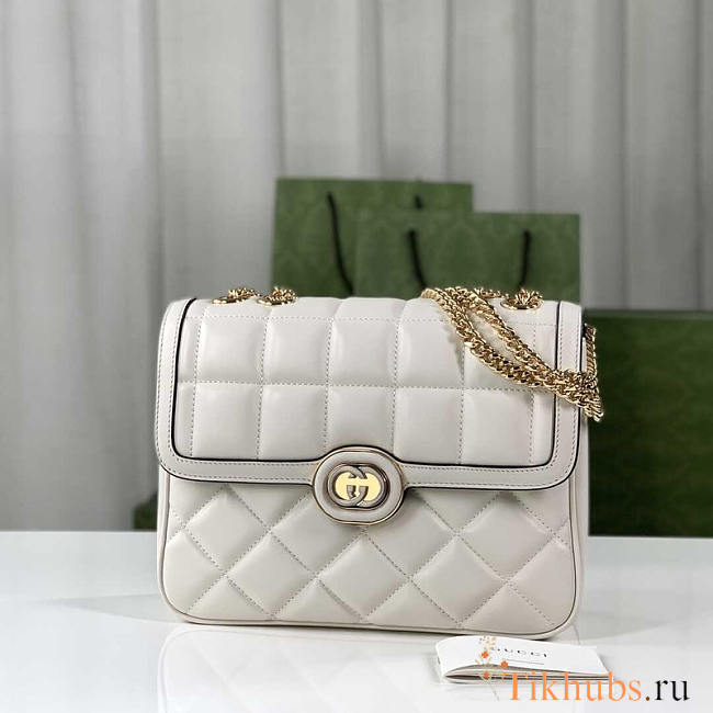 Gucci Deco Small Shoulder Bag White 25x19.5x8cm - 1