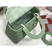 Dior Medium Lady Dior Bag Jade Green 24cm - 6