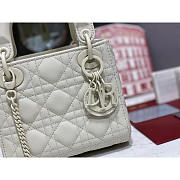 Dior Mini Lady Dior Bag Latte White 17cm - 6