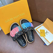 Louis Vuitton Yayoi Kusama Pumpkin Series Slippers Black - 2