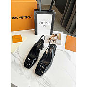 Louis Vuitton Leather Block Heels Party Black - 1